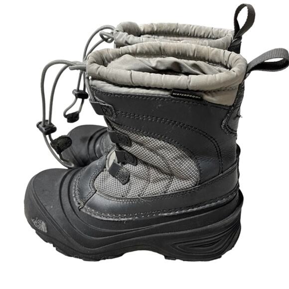 The North Face Alpenglow IV Snow Boots THERMAFELT Black Youth Size 13 - Picture 4 of 9